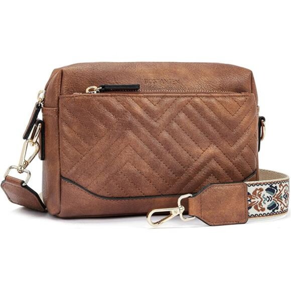 Handbags - Crossbody Bags for Women Vegan Leather Purses Quilted Shoulder